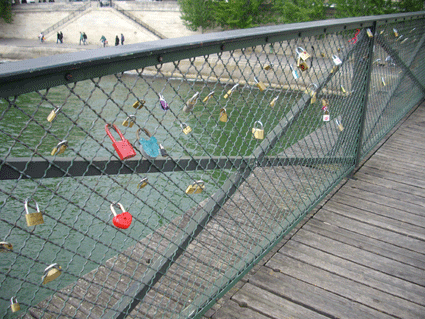 Les cadenas du Pont des Arts