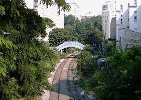 Passerelle de la Marne Ancienne ligne traversant Paris