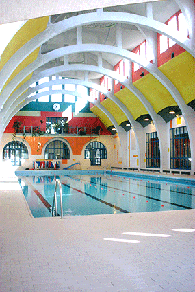 La piscine de la Butte aux Cailles - Le bassin intérieur